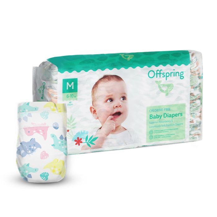 Подгузники Offspring Dinoland Размер M 6-10 кг 42 шт (DP-OI-FAT-M42P-DNL)