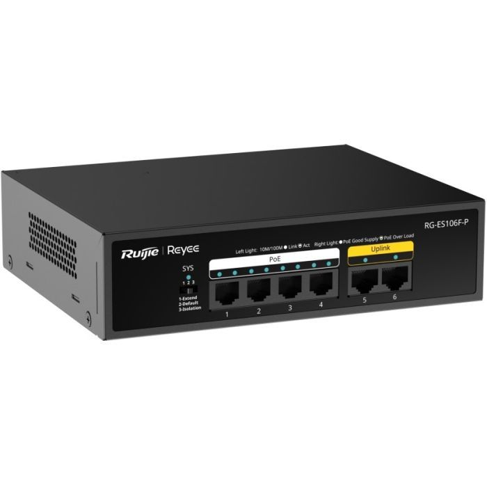Коммутатор сетевой Ruijie Networks RG-ES106F-P изображение 2