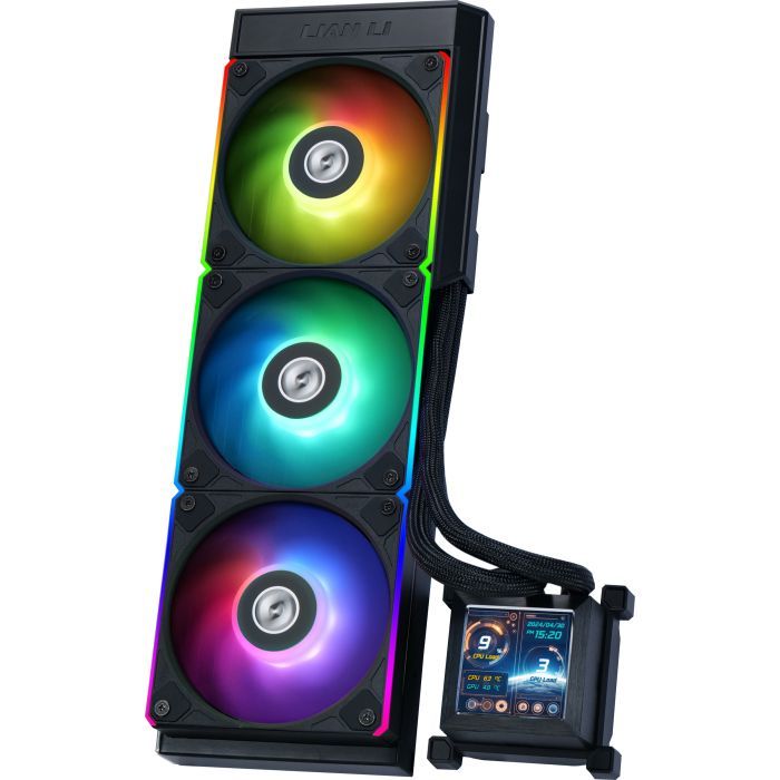 Система жидкостного охлаждения Lian Li HydroShift LCD 360R, Black (G89.GHSLCD36RB.00) изображение 2