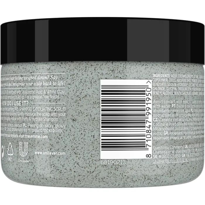 Скраб для кожи головы Tresemme Purify & Hydrate 300 мл (8710847991950) изображение 2