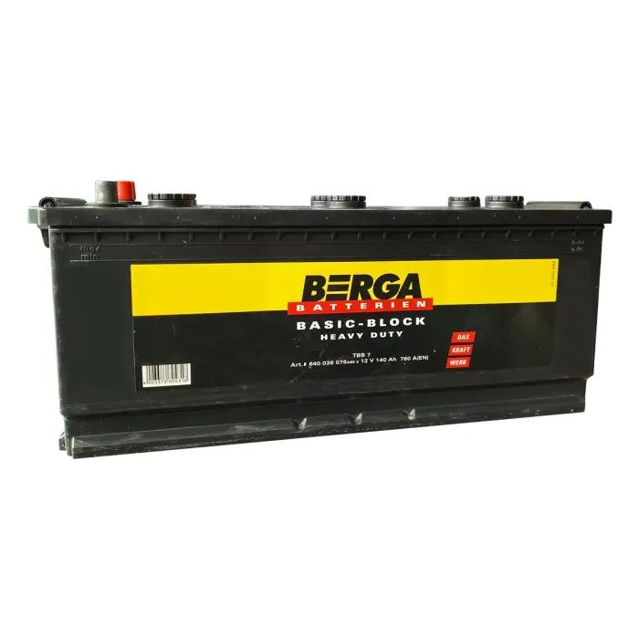 Аккумулятор автомобильный Berga Truck Basicblock 140Ah бокова(+/-) (760EN) (6400360767902) изображение 3