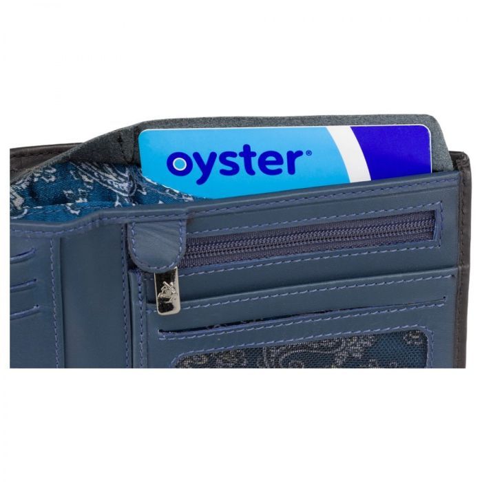 Гаманець Visconti VSL33 TAP-N-GO з RFID Steel Blue-Black (VSL33 BL/BLK) зображення 6