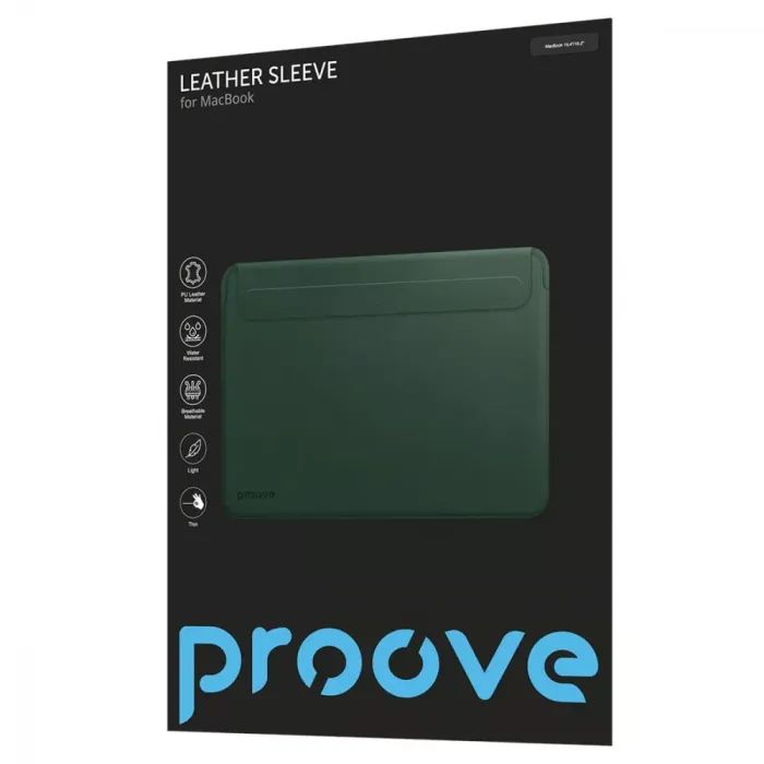 Чохол до ноутбука Proove 13/13,3 MacBook Leather Sleeve black (PCLSMB131302) зображення 7