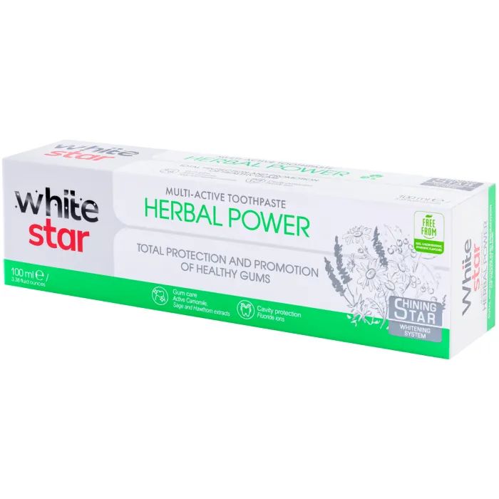 Зубная паста White Star Herbal Power 100 мл (3800237400317) изображение 3