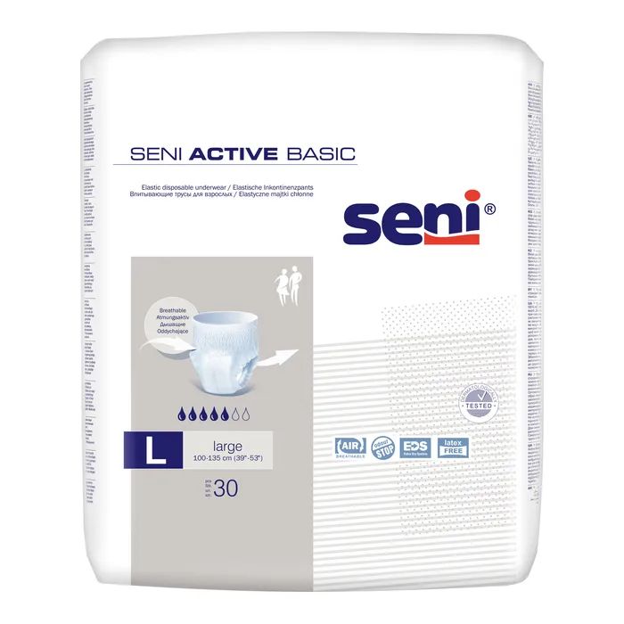 Подгузники для взрослых Seni Active Basic труси L Large 30 шт (5900516699673)