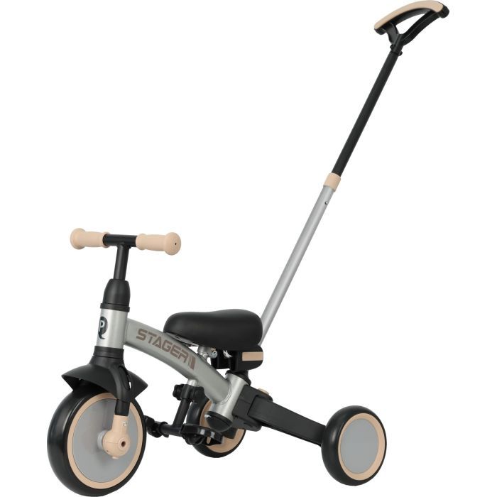 Детский велосипед QPlay Stager 3 в 1 з ручкою, біговел, Black (T80STAGERBlack)