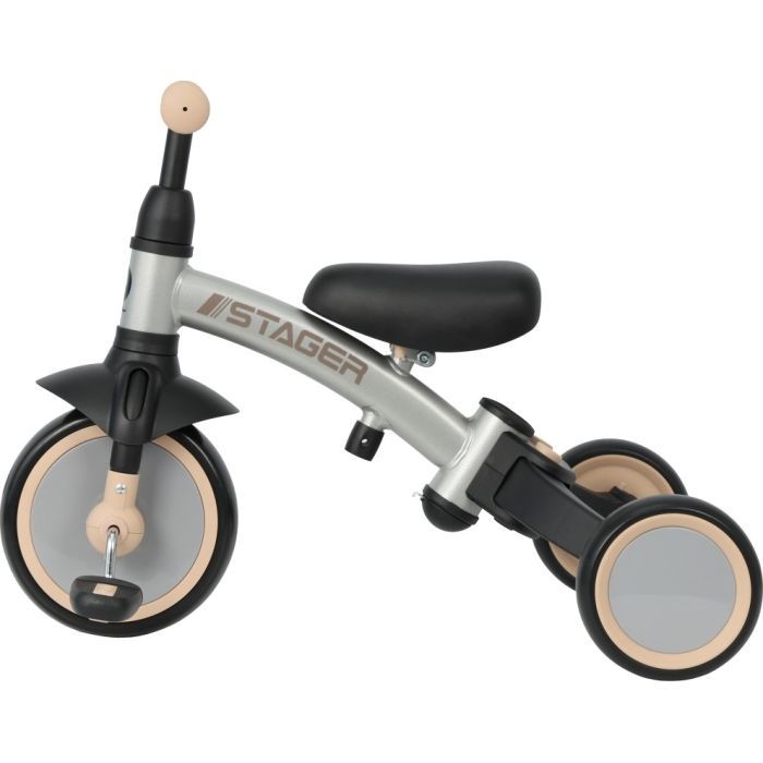 Детский велосипед QPlay Stager 3 в 1 з ручкою, біговел, Black (T80STAGERBlack) изображение 2