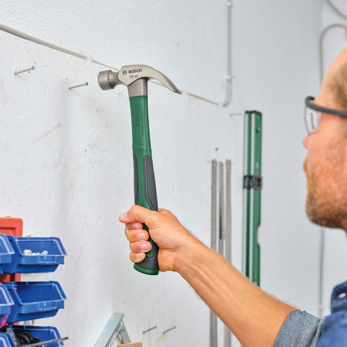 Молоток Bosch слесарный 340г 24.2см рукоятка стекловолокно (1.600.A02.W7X) изображение 5