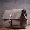 Сумка Vintage Мужская из текстиля Серая (21248) изображение 10