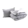 Ковдра Руно 140х205 + подушка 50х70 (1шт.) (924.52_Grey White)