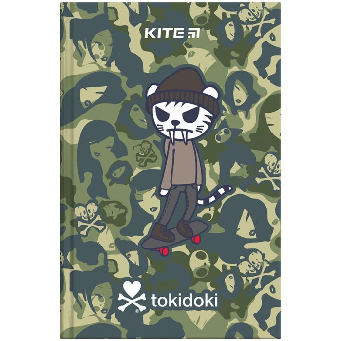 Книга записная Kite tokidoki твердая обложка, А6, 80 листов, клетка (TK24-199-2)