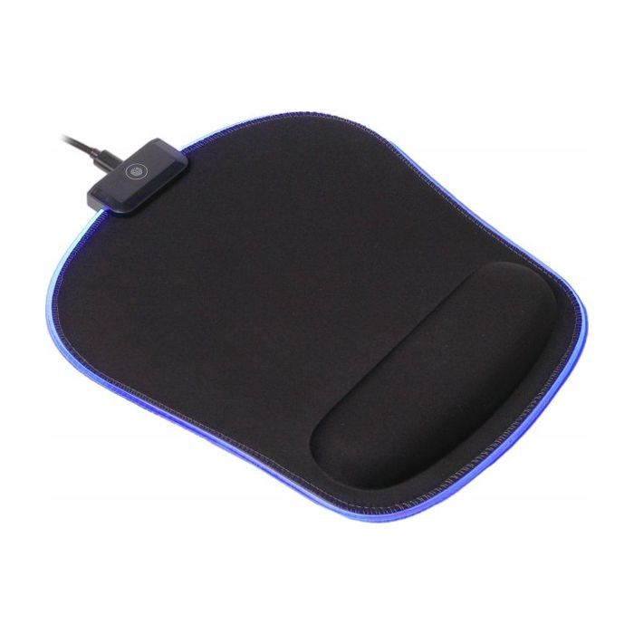 Килимок для мишки Maxxter MMP-LEDPAD-BK RGB Black (MMP-LEDPAD-BK)