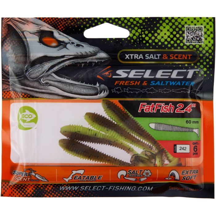 Силікон рибальський Select Fatfish 2.4" col.087 (6 шт/упак) (1870.29.32) зображення 2
