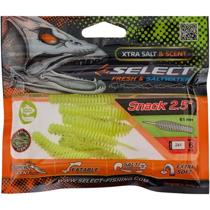 Силикон рыболовный Select Snack 2.5" 072 (6 шт/уп) (1870.39.35) изображение 2