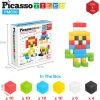 Конструктор Picasso магнитный Tiles Building Cubes 50 деталей (817338023645) изображение 2