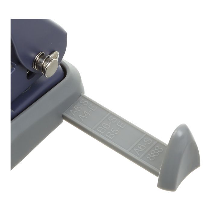 Діркопробивач Buromax металевий MORANDI STYLE, до 25 аркушів, 115 х 96 х 89 мм, синій (BM.4042-02) зображення 3
