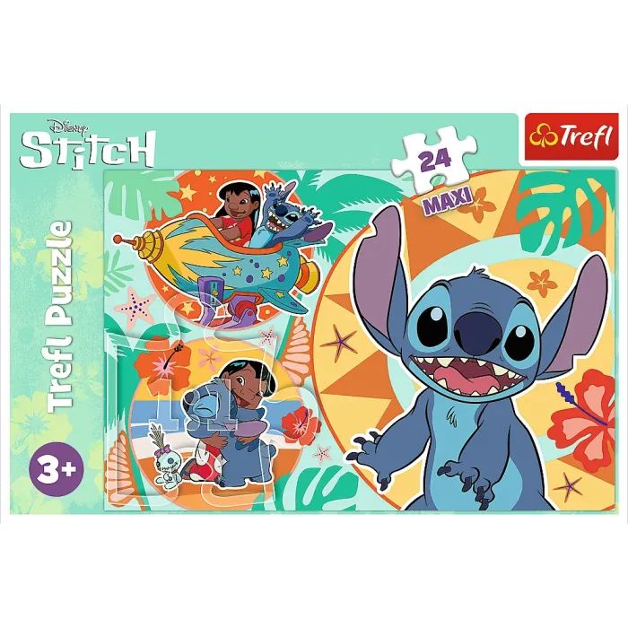Пазл Trefl Maxi Lilo&Stitch Щасливий день 24 елемента (5900511143652) зображення 3