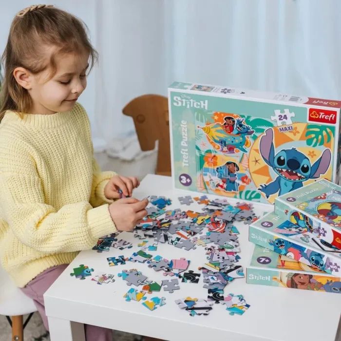 Пазл Trefl Maxi Lilo&Stitch Щасливий день 24 елемента (5900511143652) зображення 5