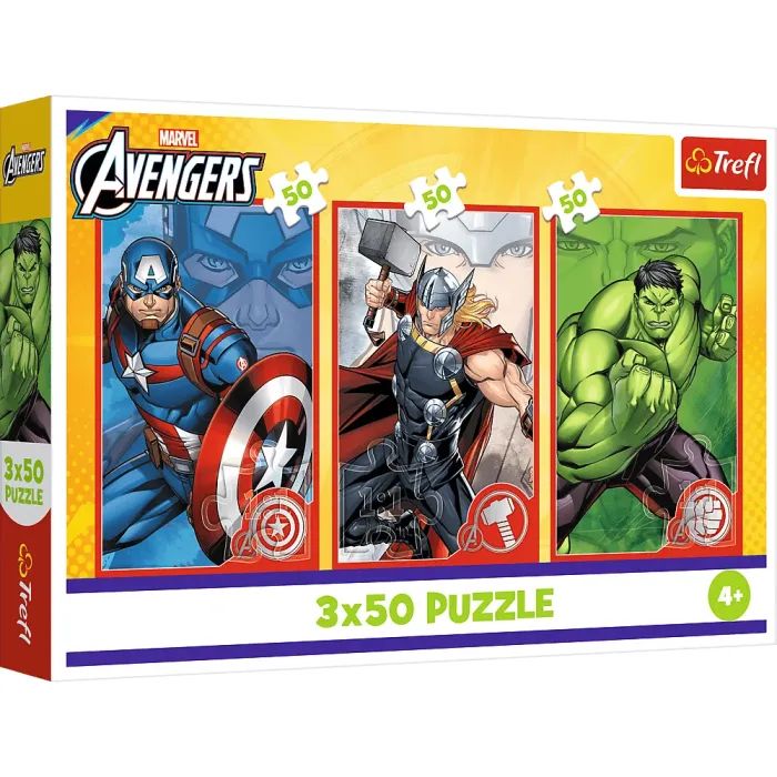 Пазл Trefl The Avengers Ваш герой 3x50 (5900511348910)
