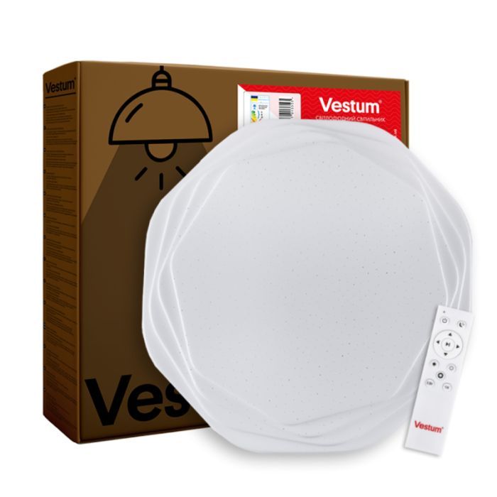 Светильник Vestum ROSE зоряне небо 60W 395*65мм 3000К-6500К з ДК (VS-91017)