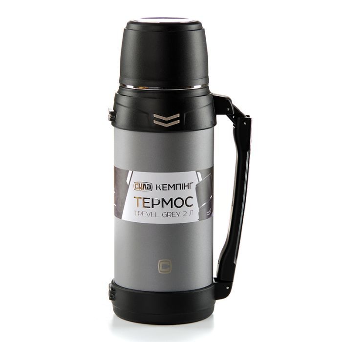 Термос СИЛА Travel Grey 2 л (960680) изображение 2