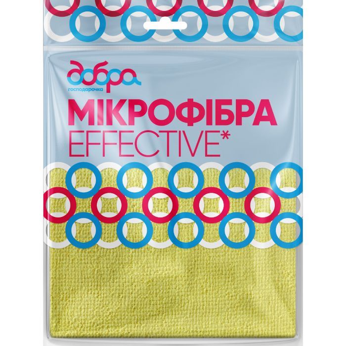 Салфетки для уборки Добра Господарочка Effective из микрофибры 1 шт. (4820086523097)