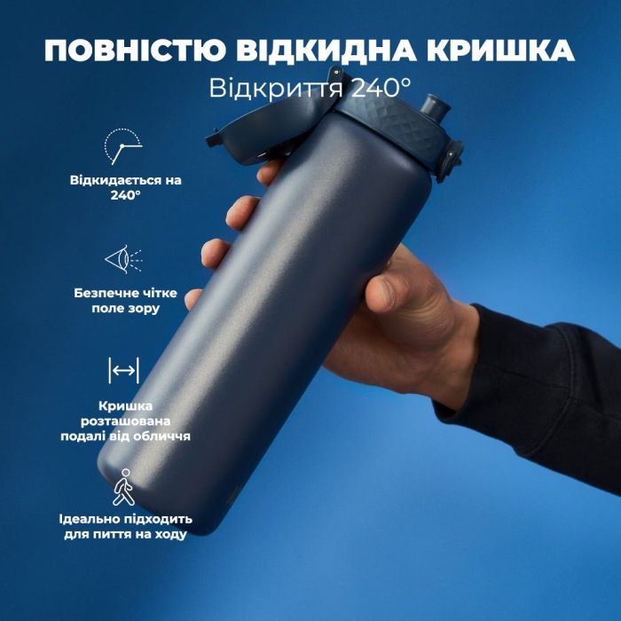 Пляшка для води ION8 OneTouch Vacuum Insulated 920 мл Periwinkle (I8TS1000PERI) зображення 7