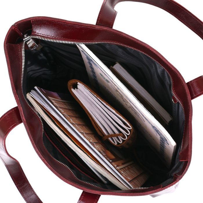 Сумка Shvigel Шоппер Бордовая (16368) изображение 6