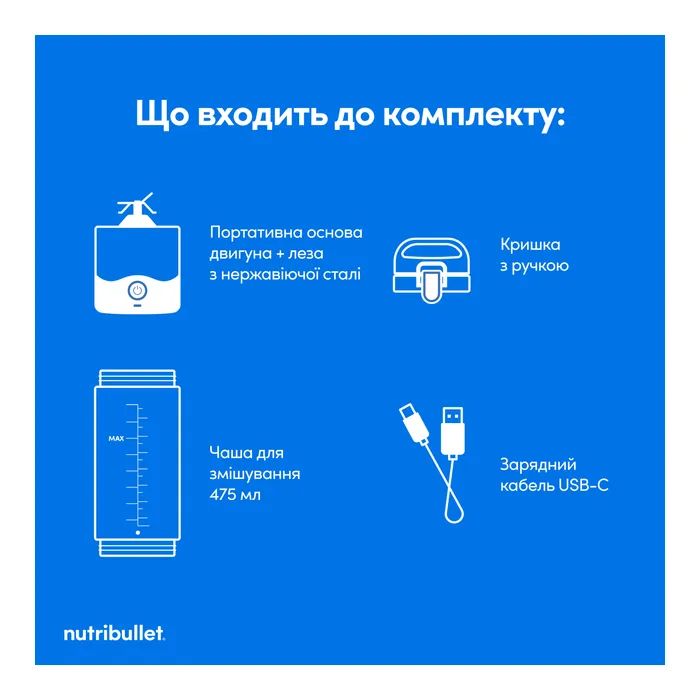 Блендер NUTRIBULLET NBP003W изображение 8