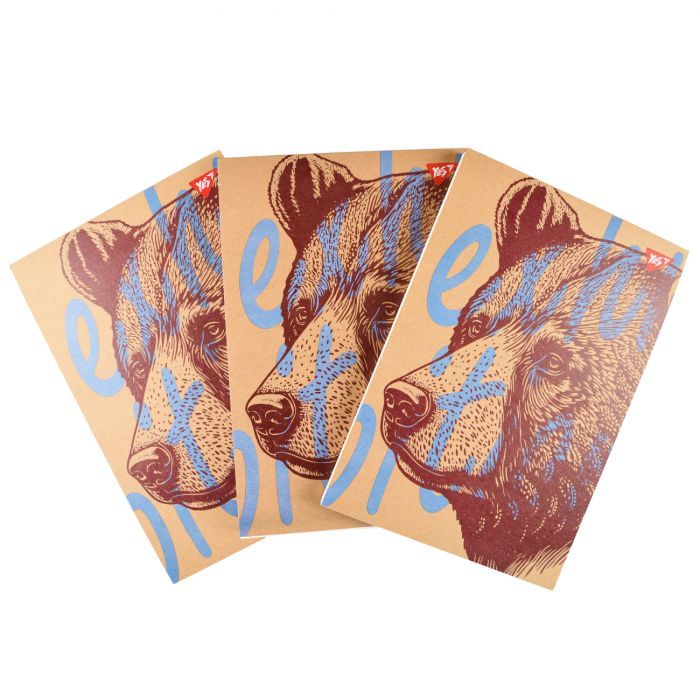 Блокнот Yes Animals В5 80 аркушів клітинка (151927)