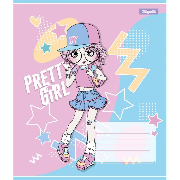 Тетрадь 1 вересня Pretty girl А5 12 листов линия (767221) изображение 6