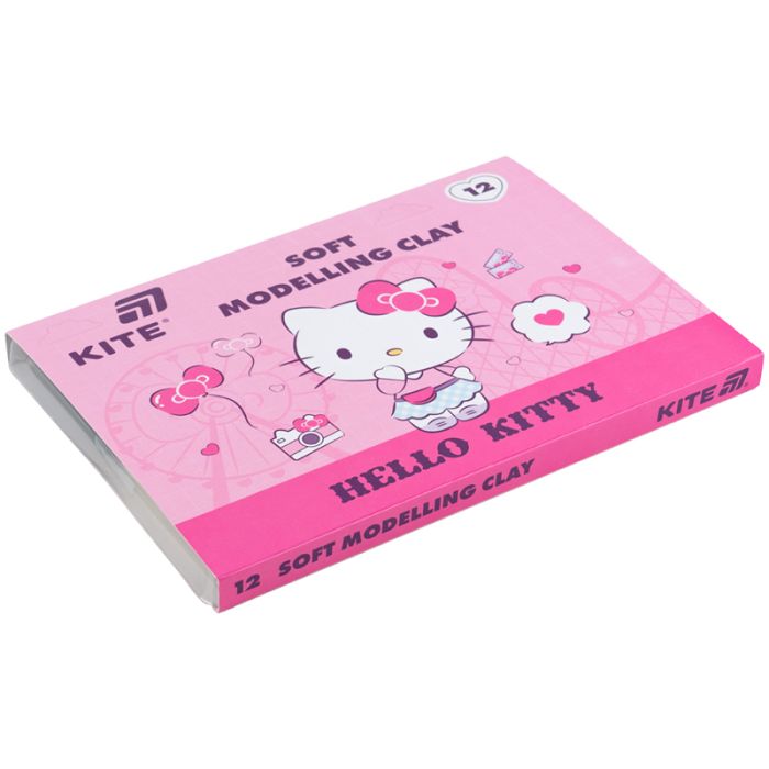 Пластилін Kite Hello Kitty восковий, 12 кольорів, 240 г (HK25-1086) зображення 2
