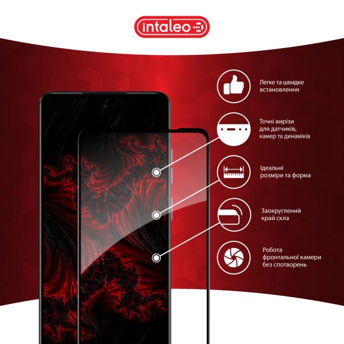 Скло захисне Intaleo Full Glue MOTO E14 Black (1283126597718) зображення 3