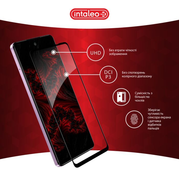 Скло захисне Intaleo Full Glue MOTO E14 Black (1283126597718) зображення 4