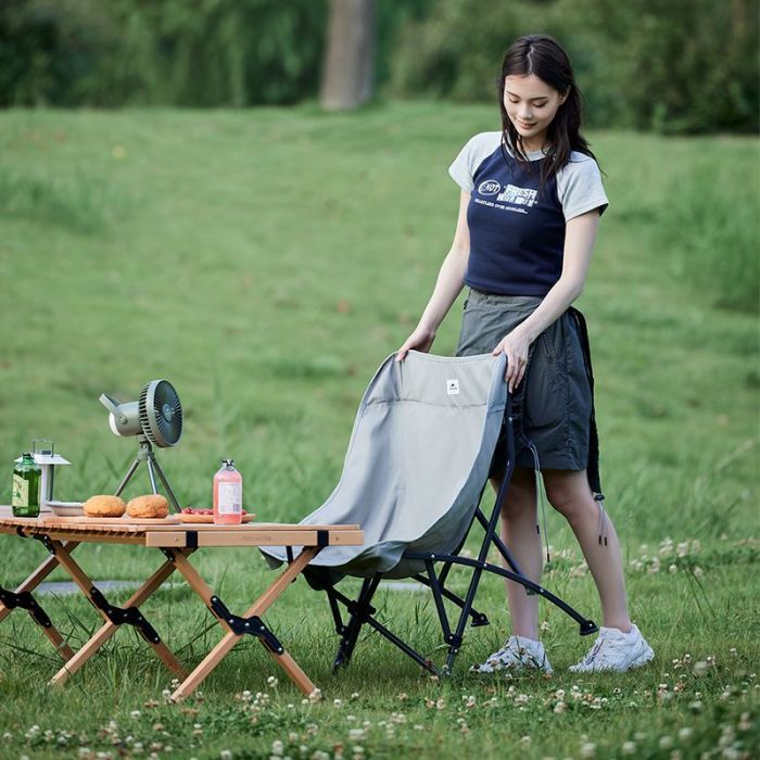 Крісло складане Naturehike CNK23JU0001, світло-сіре (6976023929786) зображення 2