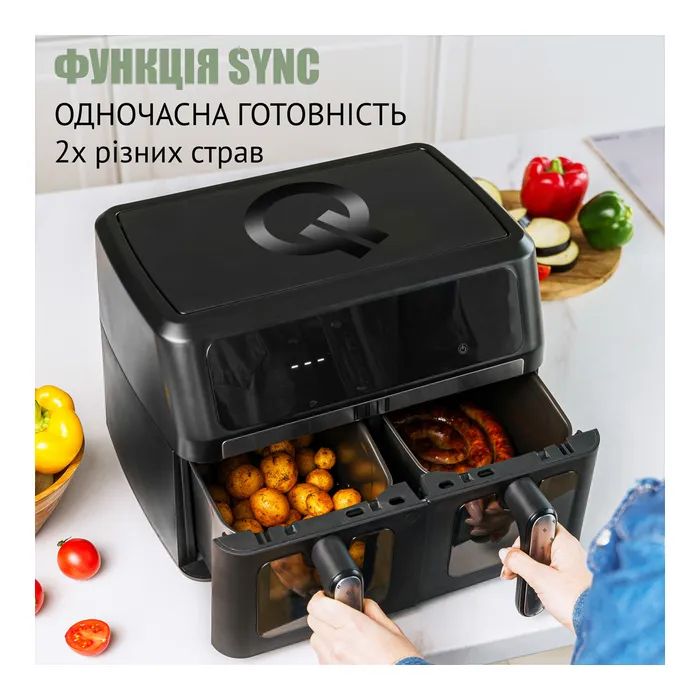 Мультипечь QUIN Air Fryer Dual Zone (YJ-1102AV) изображение 7