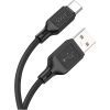 Дата кабель USB-C to USB-C 1.0m Cool silicone X90 black HOCO (6931474788443) изображение 3