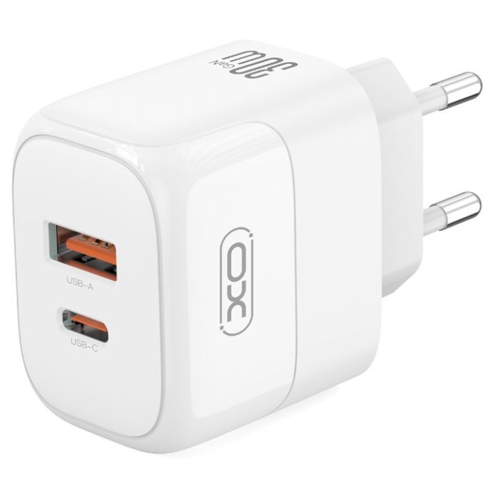 Зарядний пристрій XO L138 48W USB-C PD30W + USB-A QC18W White (L138_White) зображення 5
