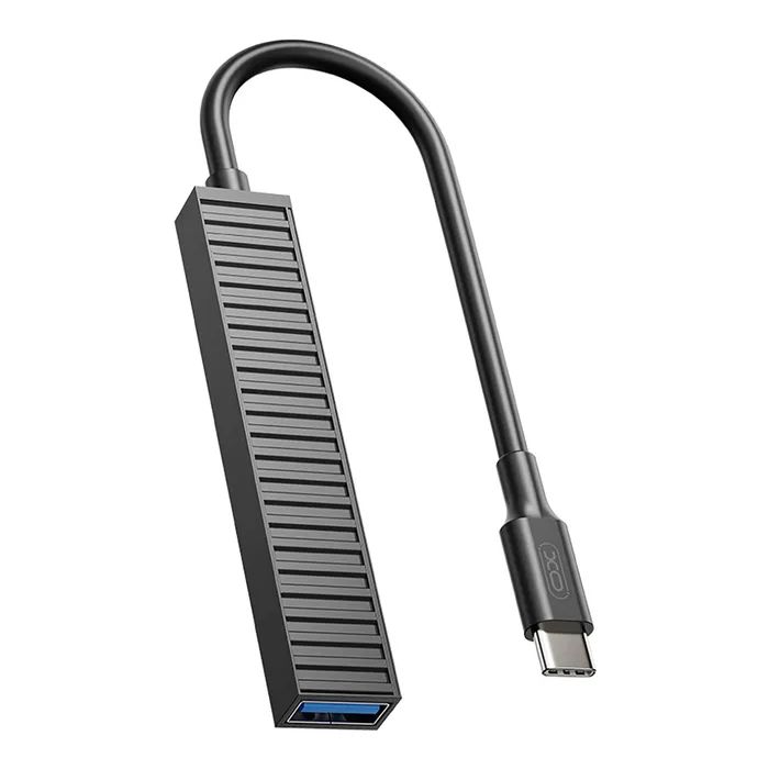 Концентратор XO USB-C 4-in-1 порти XO HUB014B.black (HUB014B.black) зображення 2