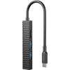 Концентратор XO USB-C 4-in-1 порти XO HUB014B.black (HUB014B.black)