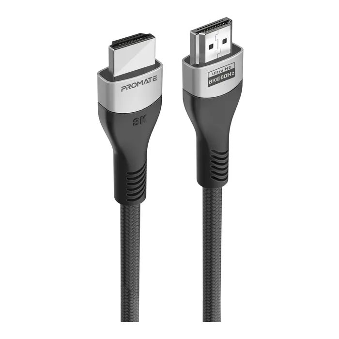 Кабель мультимедийный HDMI to HDMI 5.0m v2.1 grey Promate (primelink8k-500.grey)