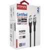 Кабель мультимедийный HDMI to HDMI 5.0m v2.1 grey Promate (primelink8k-500.grey) изображение 2