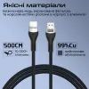 Кабель мультимедийный HDMI to HDMI 5.0m v2.1 grey Promate (primelink8k-500.grey) изображение 3