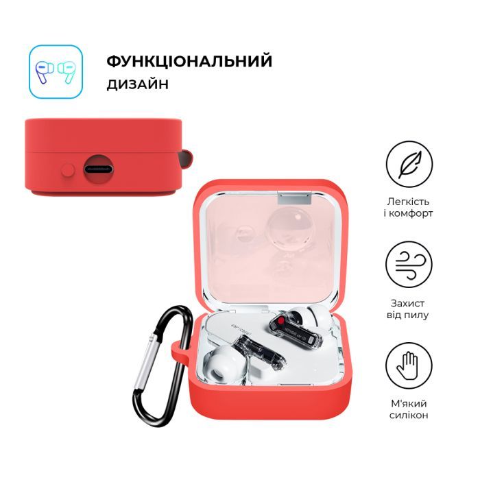 Чехол для наушников Armorstandart Hang Case для Nothing Ear (2) Black (ARM75397) изображение 2