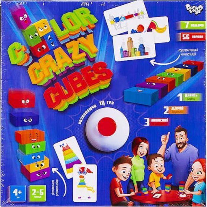 Настільна гра Danko Toys Color Crazy Cubes (укр.) (CCC-02-01U) зображення 2