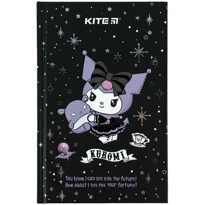 Блокнот Kite А6 Kuromi, тверда обкладинка, 80 аркушів, клітинка (HK24-199-1) зображення 2
