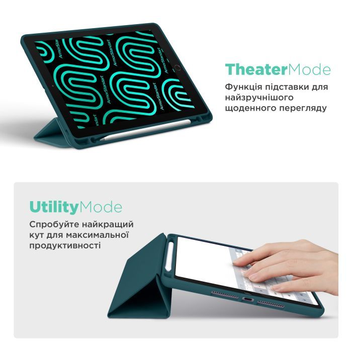 Чехол для планшета Armorstandart Smart Fold Pen Lenovo Tab TB311FU Pine Green (ARM84943) изображение 4