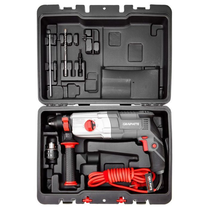 Перфоратор Graphite SDS-plus, 800Вт, 2.8Дж, кейс 3.28кг (58G538) зображення 12