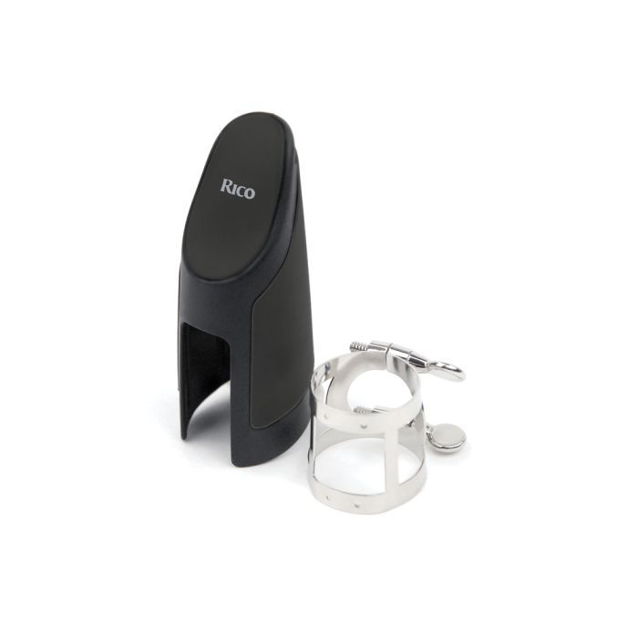Лігатура для саксофонів D'Addario Rico Ligature & Cap For Alto Sax Nickel-Plated (RAS1N)