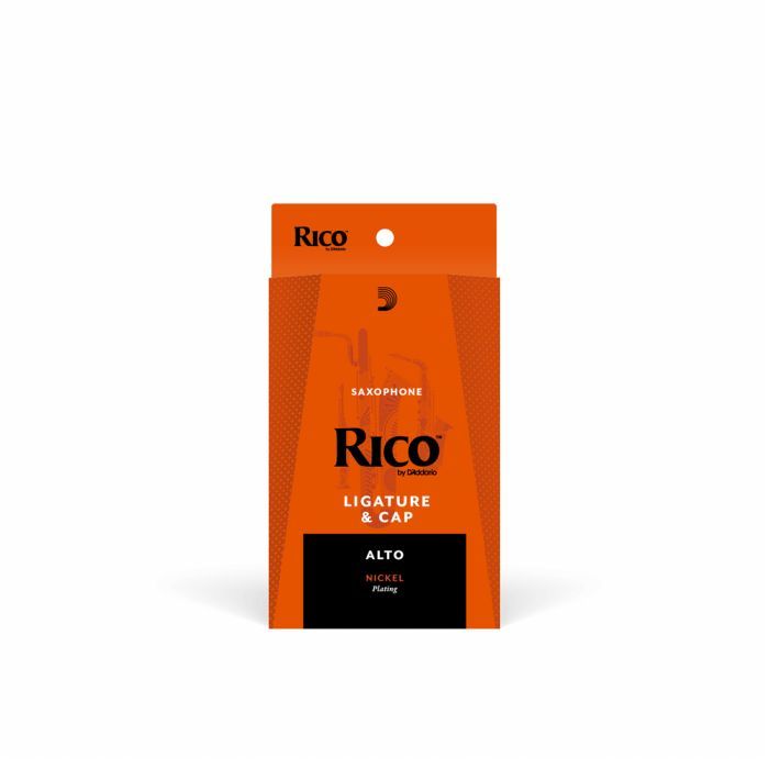 Лігатура для саксофонів D'Addario Rico Ligature & Cap For Alto Sax Nickel-Plated (RAS1N) зображення 2